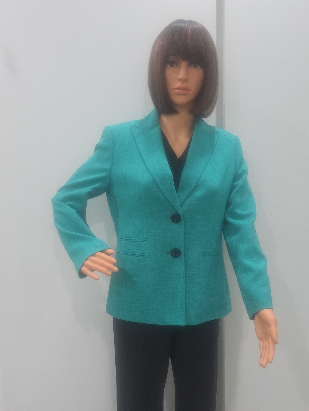 Le Suit Teal GreenTailored Women's Blazer- Size 4